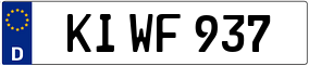 Trailer License Plate